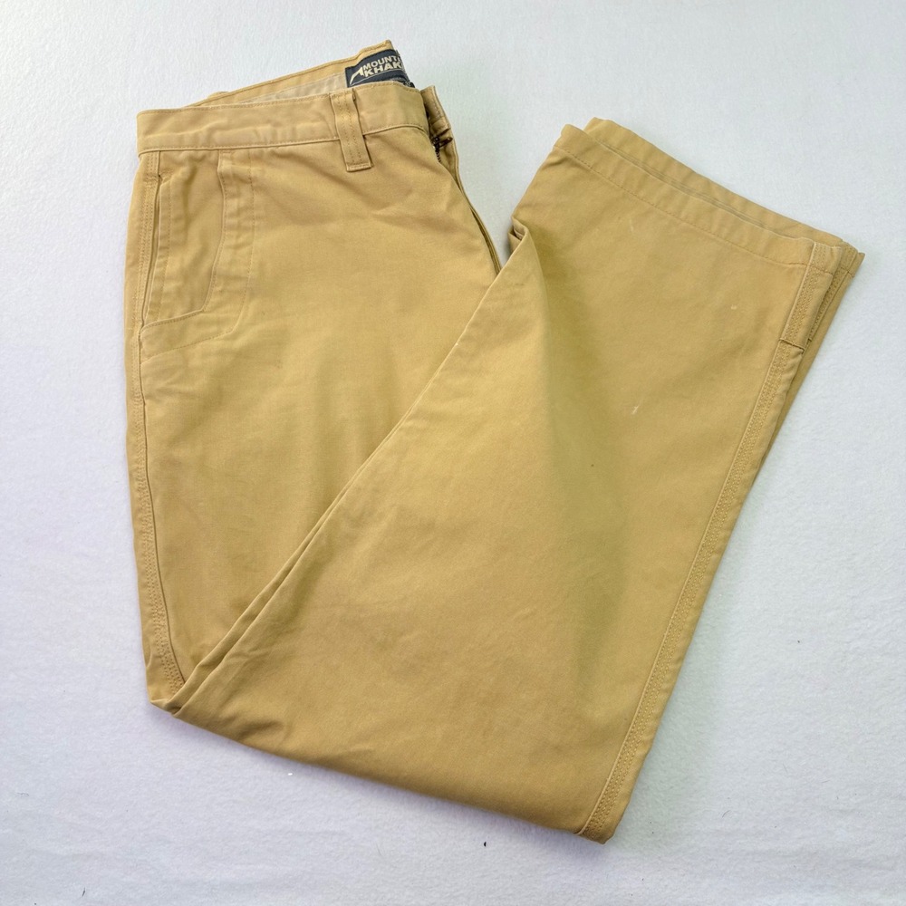 Mountain Khakis Original Mountain Pant Mens 38x32 Tan Duck Canvas Straight